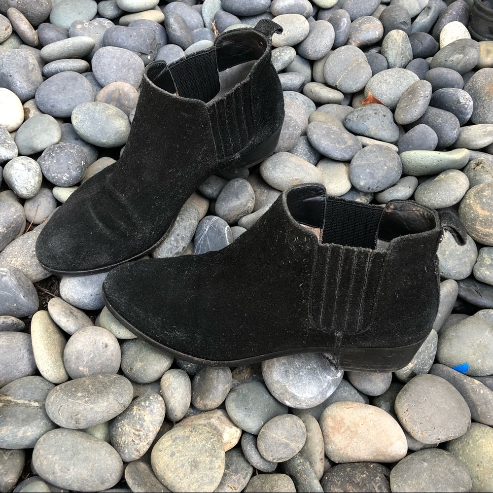Michael Kors Black Suede Booties Ankle Boots 6.5
